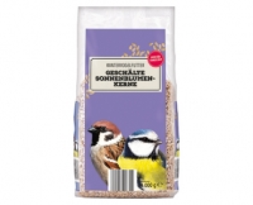 Wintervogelfutter-Sortiment oder geschälte Sonnenblumenkerne