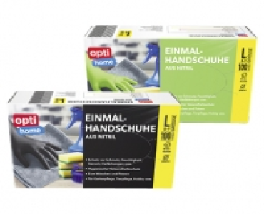 Aldi Süd  opti home 100 Einmalhandschuhe