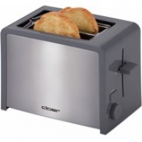 Euronics Cloer 3215 Kompakt-Toaster dunkelgrau/edelstahl