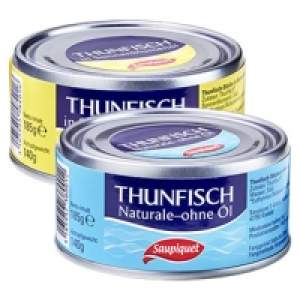 Saupiquet Thunfisch in Sonnenblumenöl oder naturale jede 185-g-Dose/14