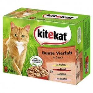 Kitekat Katzen-Nassnahrung versch. Sorten, jede 12 x 100 g = 1200-g-Mu 1,000.00 €