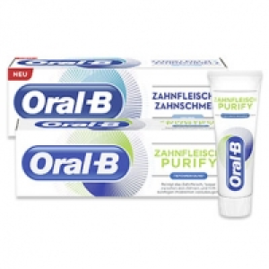 Real  Oral-B Zahncreme Zahnfleisch & Zahnschmelz oder Zahnfleisch Purify ver