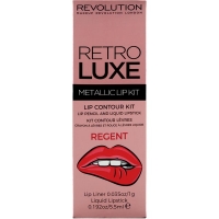 Rossmann Makeup Revolution Retro Luxe Lip Kit Metallic - Regent