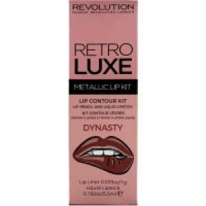 Rossmann Makeup Revolution Retro Luxe Lip Kit Metallic - Dynasty