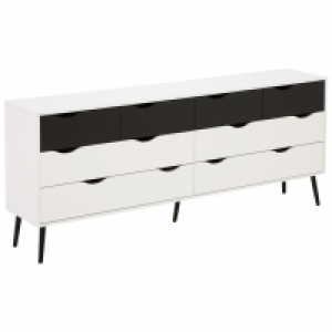 Kommode Oslo (4+4, schwarz-weiß) 179.95 €