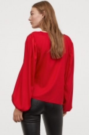 HM   Bluse mit Puffärmeln