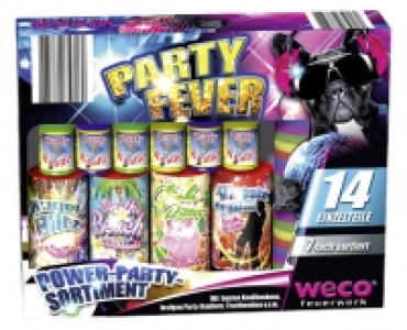 Aldi Süd  WECO®/HELIOS® Jugendfeuerwerks-Sortiment Partyfever