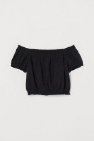 HM   Schulterfreie Baumwollbluse