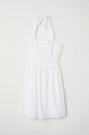 HM   Neckholderkleid mit Stickerei