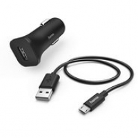 Euronics Hama Kfz-Ladeset Micro-USB (1A) schwarz