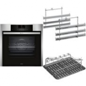 Euronics Neff BBQSET2 Einbaubackofen edelstahl