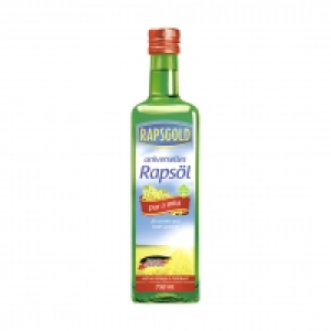 Rapsgold Rapsöl 100 % Reines Rapsöl, jede 750-ml-Flasche