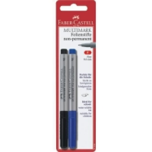 Faber Castell Marker MULTIMARK non-permanent 2er Packung