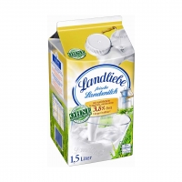 Real  Landliebe Landmilch 1,5/3,8 % Fett, jede 1,5-Liter-Packung