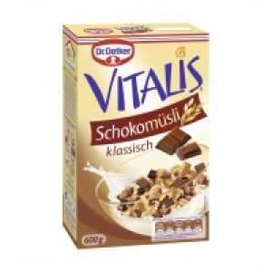 Real  Dr. Oetker Vitalis Schokomüsli klassisch oder Roasted Müsli Schoko-Nus