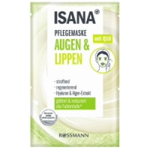 Rossmann Isana Pflegemaske Augen & Lippen