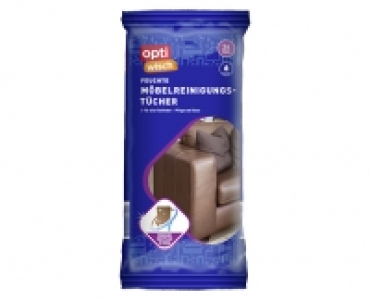 Aldi Süd  optiWisch 24 Feuchte Möbelreinigungstucher