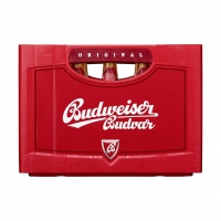Real  Budweiser 20 x 0,5 Liter/24 x 0,33 Liter, jeder Kasten (+ 3,10/3,42 Pf