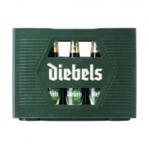 Real  Diebels 20 x 0,5 Liter, jeder Kasten (+ 3,10 Pfand)