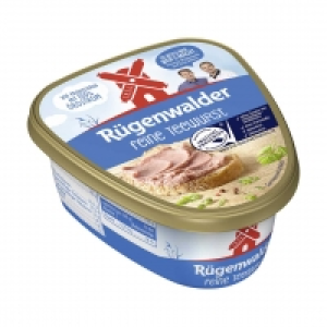 Real  Rügenwalder Teewurst oder Leberwurst versch. Sorten, im Becher, jede 1