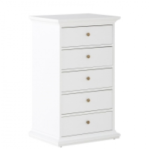 Kommode Pariso (5 Schubladen, weiß) 119.95 €