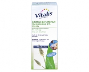 Vitalis® Spitzwegerichkraut-Hustensirup PA intensiv²