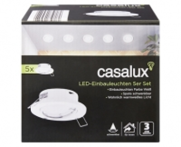 Aldi Süd  casalux LED-Einbauleuchten, 5er-Set