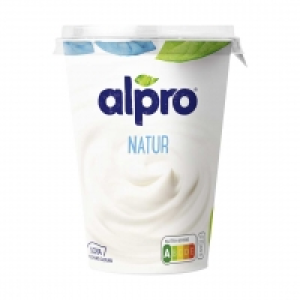 Real  alpro Soya Vegane Alternative versch. Sorten, jeder 400/500-g-Becher