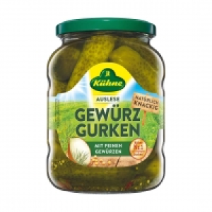 Real  Kühne Gewürzgurken jedes 720-ml-Glas/360 g Abtropfgewicht