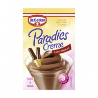 Real  Dr. Oetker Paradies-Creme Vanille oder Schokolade jede 60/74-g-Packung