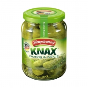 Real  Knax Gurken oder Sticksi süß-würzig jedes 720-ml-Glas/360 g Abtropfgew