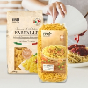 Real  rQ deutsche Teigwaren oder italienische Pasta versch. Sorten, 500-g-Pa