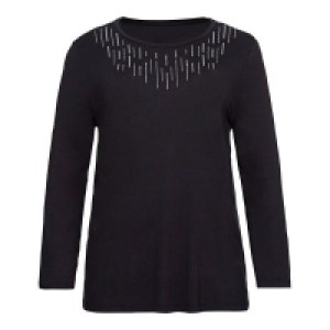 Damen-Shirt mit verziertem Ausschnitt, große Größen 9.99 €
