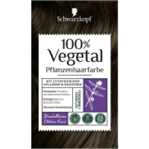 Rossmann Schwarzkopf 100% Vegetal Pflanzenhaarfarbe Dunkelbraun