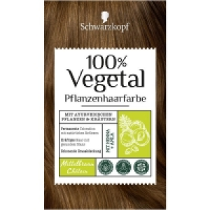 Rossmann Schwarzkopf 100% Vegetal Pflanzenhaarfarbe Mittelbraun