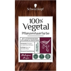 Rossmann Schwarzkopf 100% Vegetal Pflanzenhaarfarbe Mahagoni