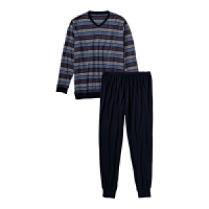 Herren-Schlafanzug mit Ringelmuster, 2-teilig 8.00 €