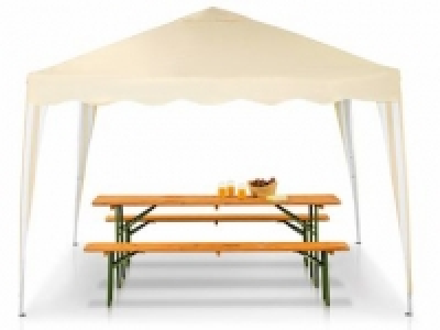 Aluminium-Faltpavillon, beige 64.99 €