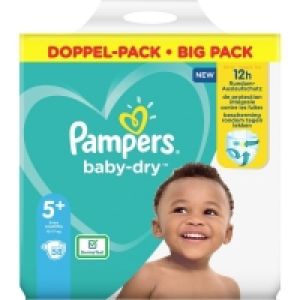 Pampers Windeln baby-dry Größe 5+ (12-17 kg) Doppelpack