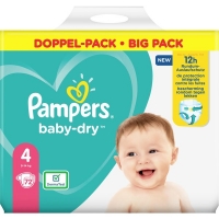 Rossmann Pampers Windeln baby-dry Größe 4 (9-14 kg) Doppelpack