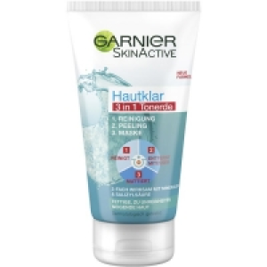 Rossmann Garnier Skinactive Hautklar 3in1 Tonerde Reinigung + Peeling + Maske