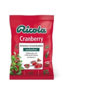 Ricola Cranberry Bonbons zuckerfrei 75g