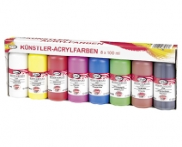 Pouring-Set oder Kunstler-Acrylfarben