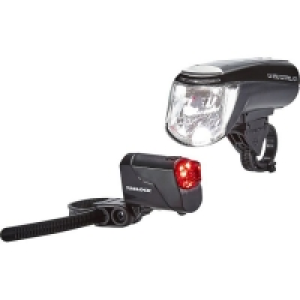 Netto  TRELOCK Akkubeleuchtungs-Set LS 950 CONTROL ION/ LS 720 Set black
