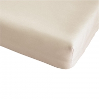 Dänisches Bettenlager  Micro-Fleece-Spannbettlaken (150x200, beige)