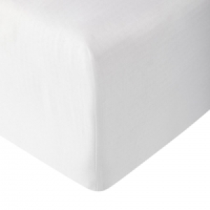 Dänisches Bettenlager  Linon-Spannbettlaken (100x200, weiß)