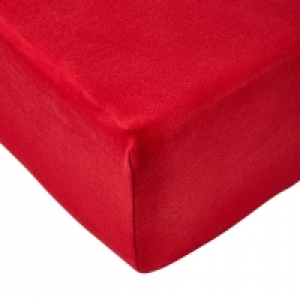 Dänisches Bettenlager  Microfleece-Spannbettlaken (150x200, rot)
