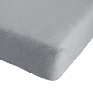 Dänisches Bettenlager  Kinder Micro-Frottee Spannlaken (60 x 120 - 70 x 140 cm, grau)