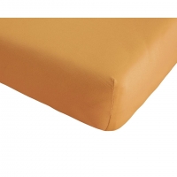 Dänisches Bettenlager  Single-Jersey-Spannbettlaken Quality (90-100x190-200, orange)