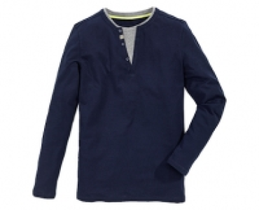 Aldi Süd  watson´s Henleyshirt, 2-in-1 Optik